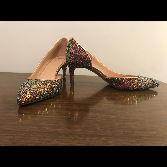 💗🦄 J Crew Glitter D’Orsay Pumps - Picture 3 of 8